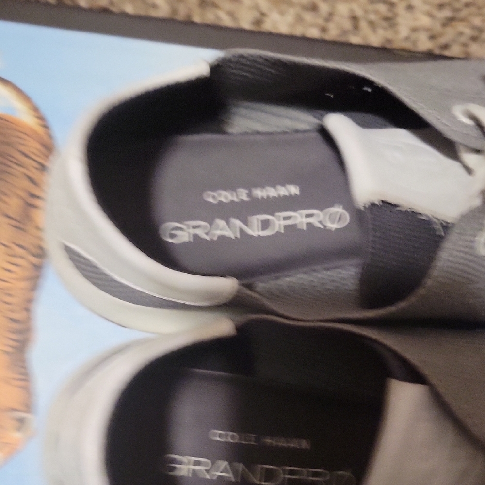 Cole Haan White and Gray Casual Sneakers - Picture 7 of 12